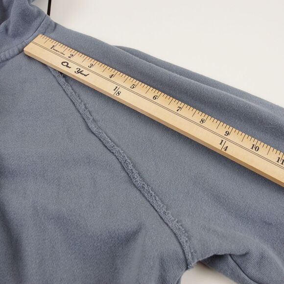 Free People Moon Dust Full Zip Hoodie Cardigan Washed Denim Blue Womens Sz XS - Picture 4 of 12